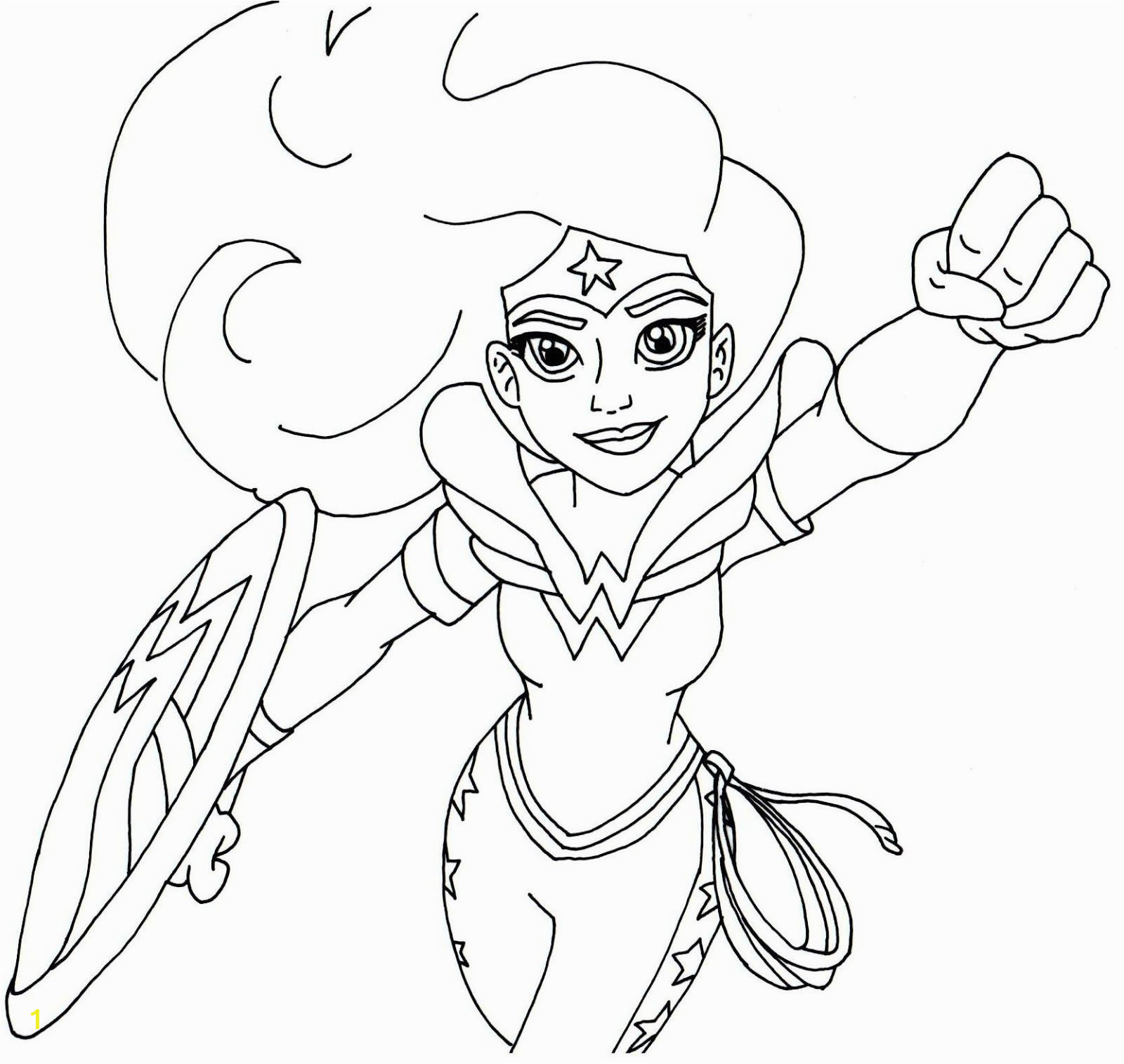 Superman Wonder Woman Coloring Pages Free Printable Super Hero High Coloring Page for Wonder