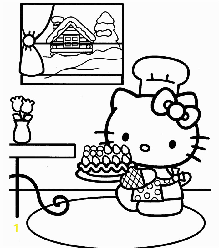 Thanksgiving Coloring Pages Hello Kitty Birthday Cake Coloring Pages for Kids Coloring Home