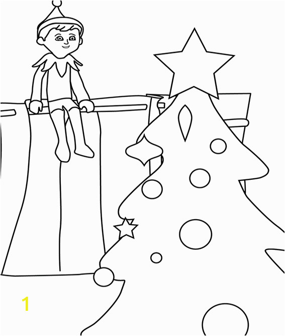 The Elf On the Shelf Coloring Pages Elf On the Shelf Coloring Pages