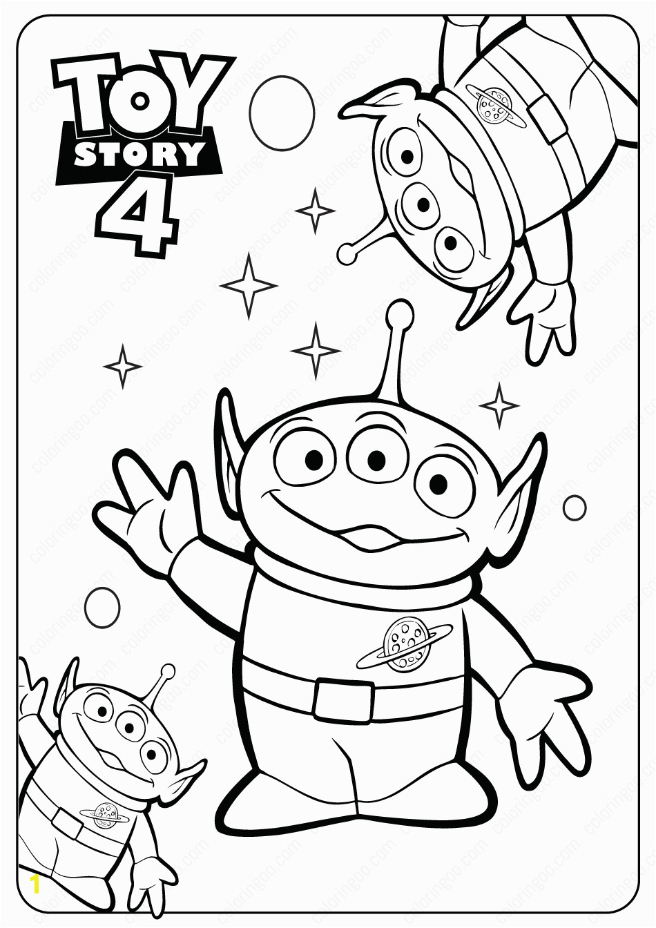 Toy Story Coloring Pages Printable Free Printable toy Story Aliens Pdf Coloring Pages with