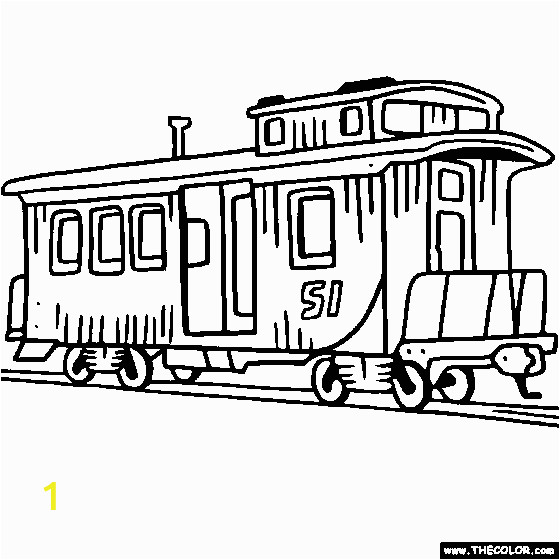 train coloring pages 15