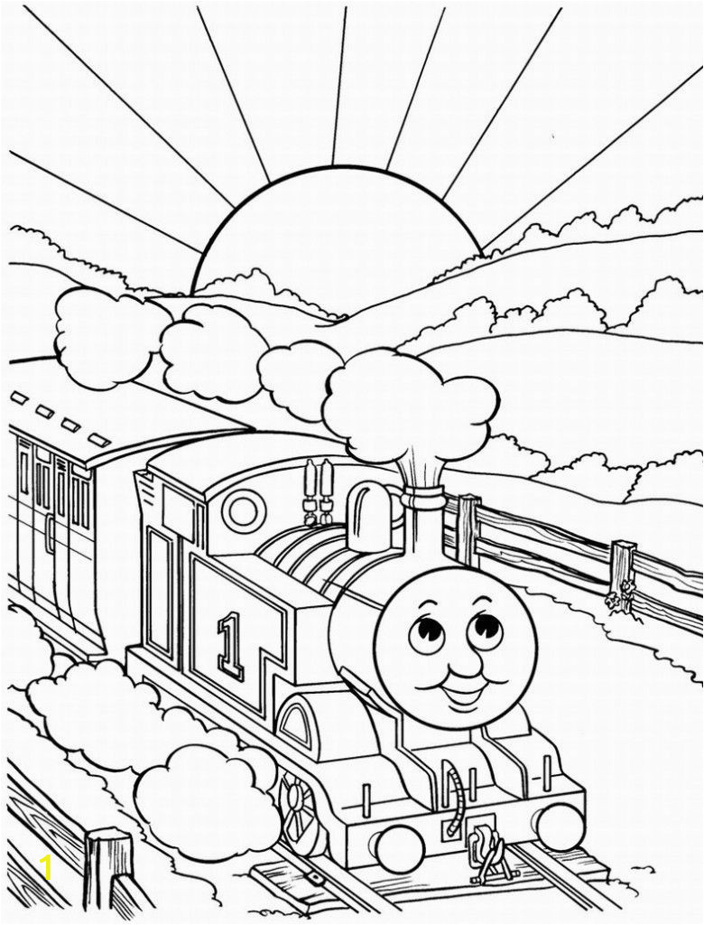Train Coloring Book for Adults Thomas the Train Color Pages 7801 024 Pixels