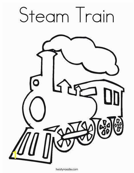 Train Coloring Pages for toddlers Steam Train Coloring Page From Twistynoodle Would Make A