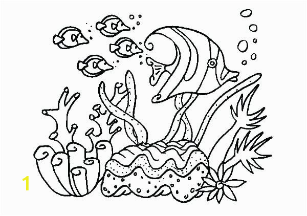 Under the Sea Coloring Pages Printable Coral Coloring Pages Kids for Girls In Snazzy Page Printable