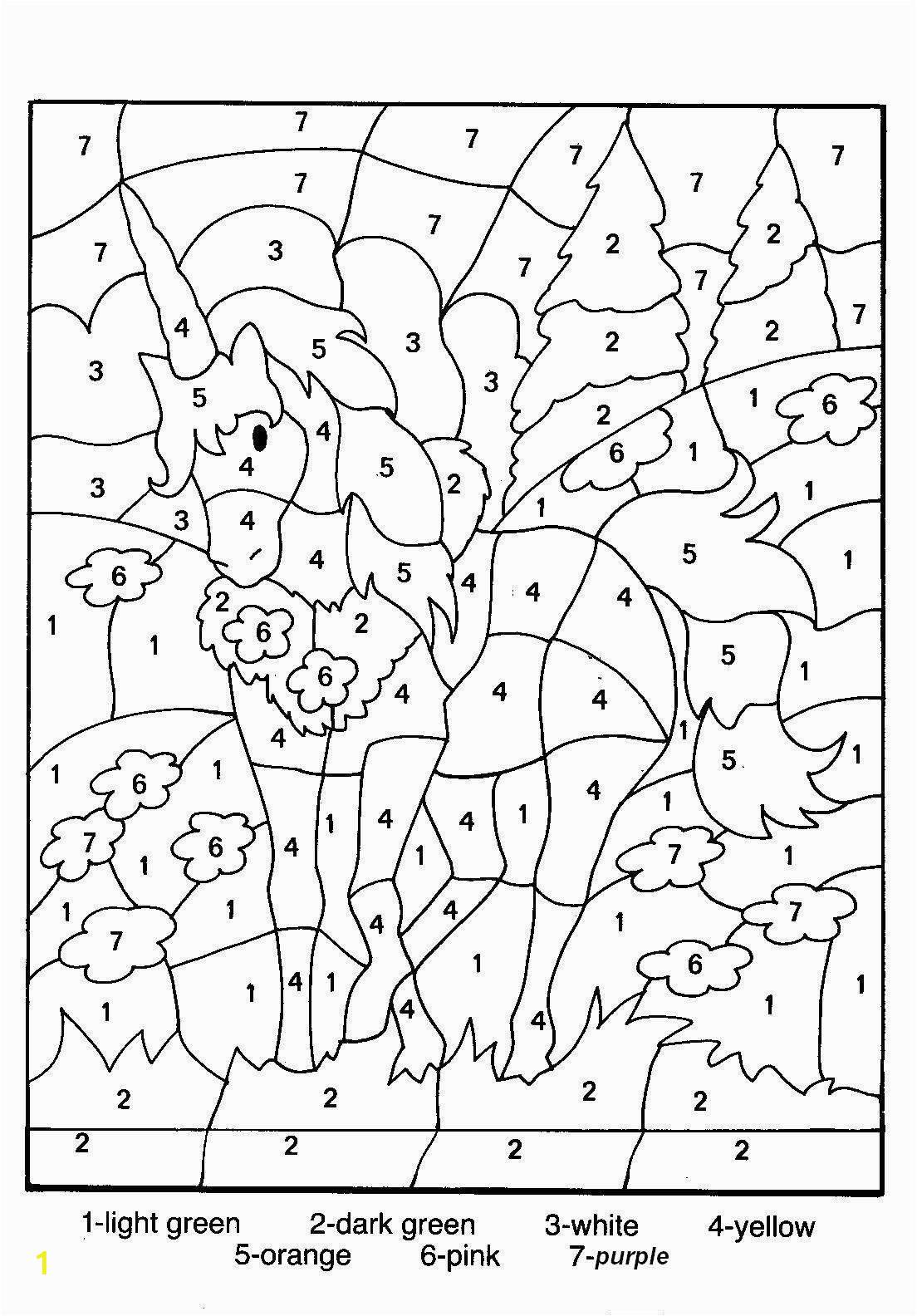 Unicorn Number Coloring Games Online Color by Number for Kids Bing