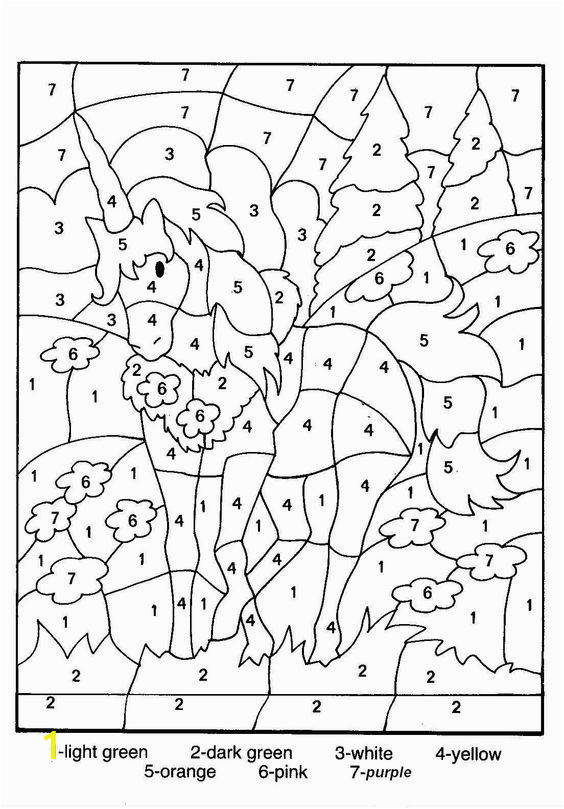 Unicorn Number Coloring Games Online Free Printable Color by Number Coloring Pages with Images