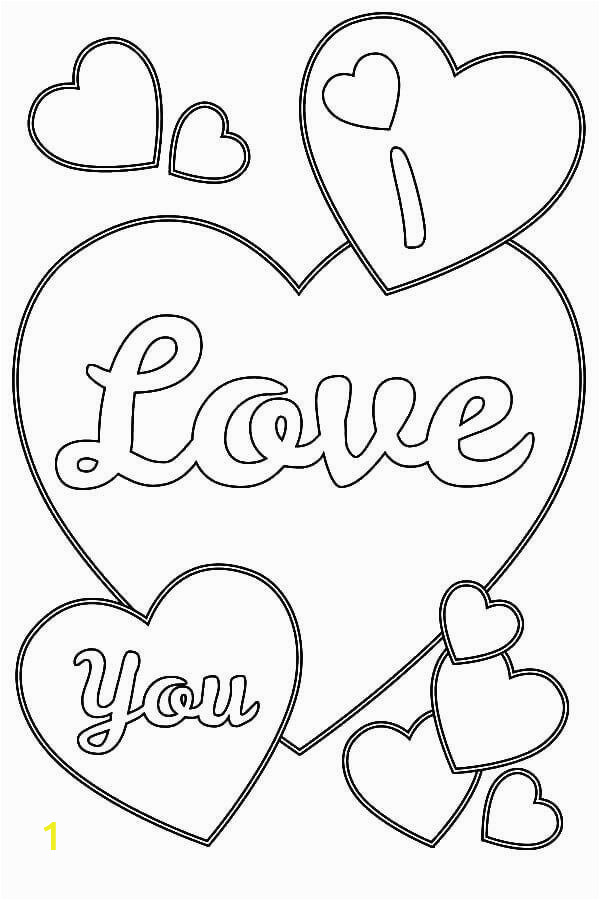 Valentines Day Coloring Pages Printable I Love You Heart Coloring Pages with Images
