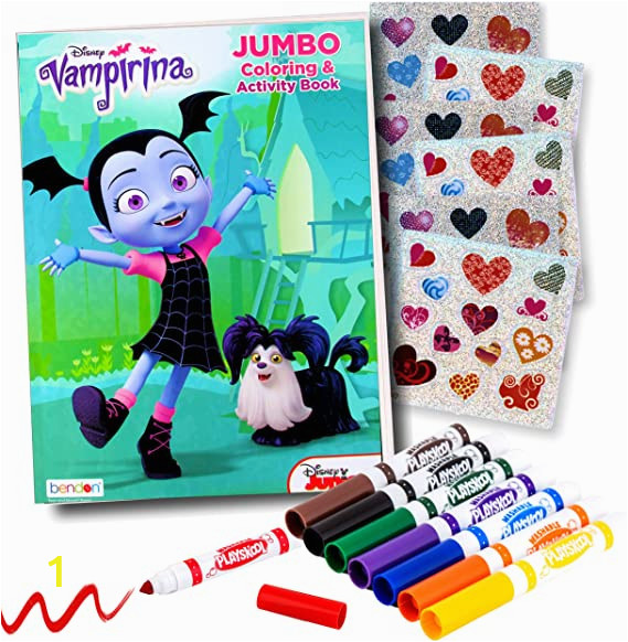 Vampirina Coloring Pages Disney Junior Disney Studios Vampirina Coloring Book Super Set with Vampirina Stickers and More