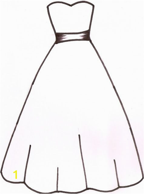 Wedding Dress Coloring Pages Printable Abbieeeeeeeeee My Dress Design Template