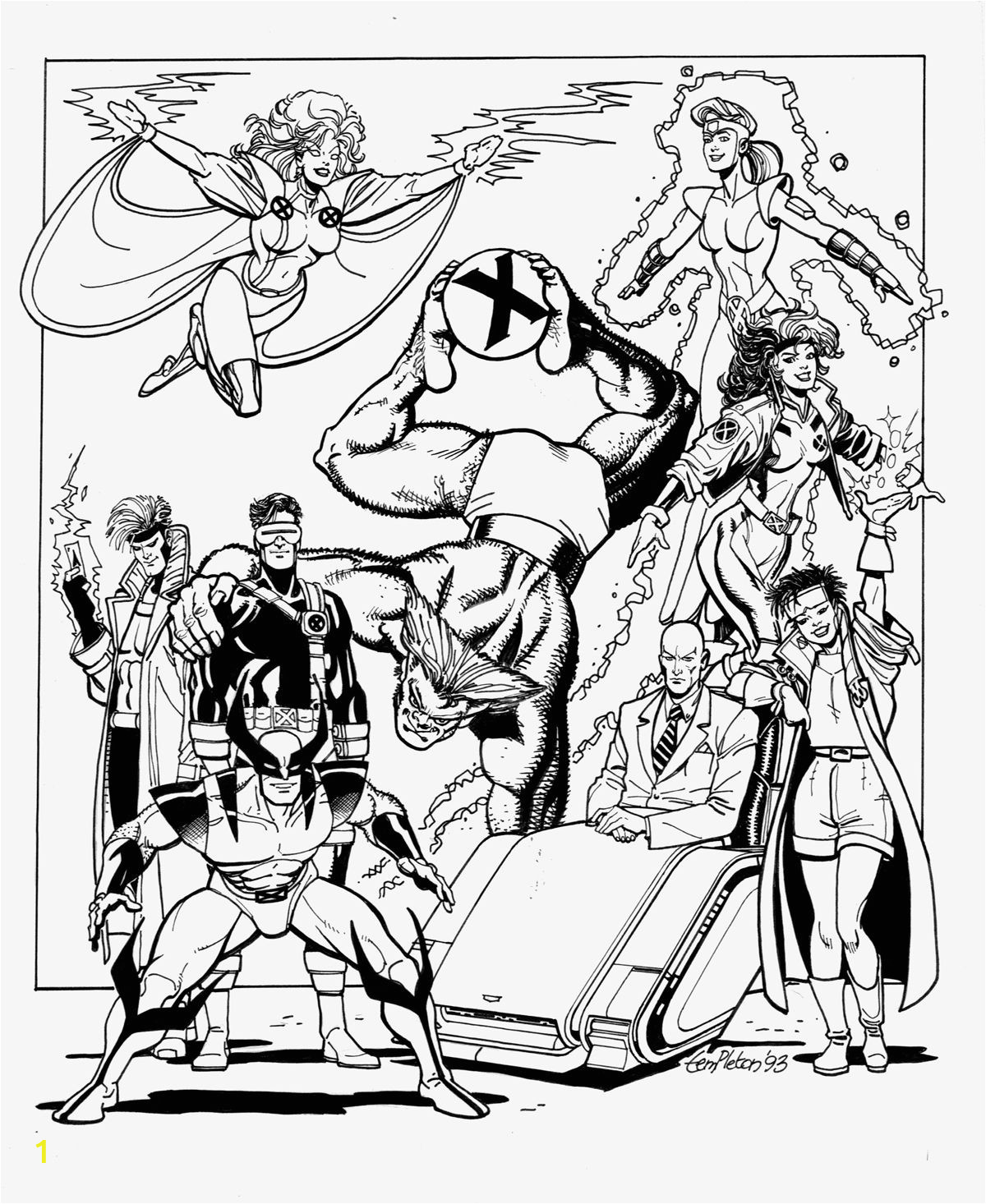 Xmen Coloring Pages Of Storm divyajanan
