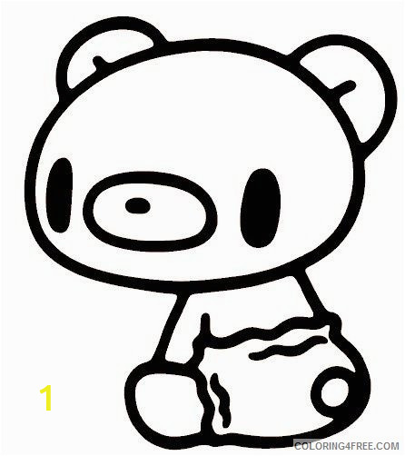 kawaii coloring pages teddy bear Coloring4free