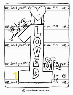 he loved you first 1 john 419 printable