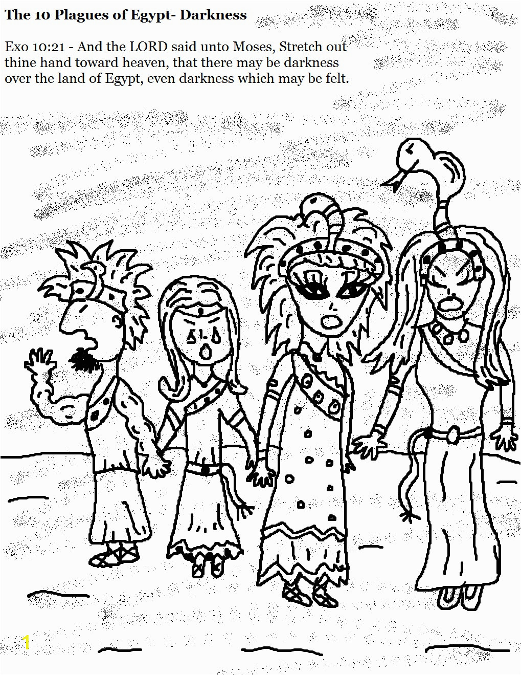 10 plagues of egypt coloring pages