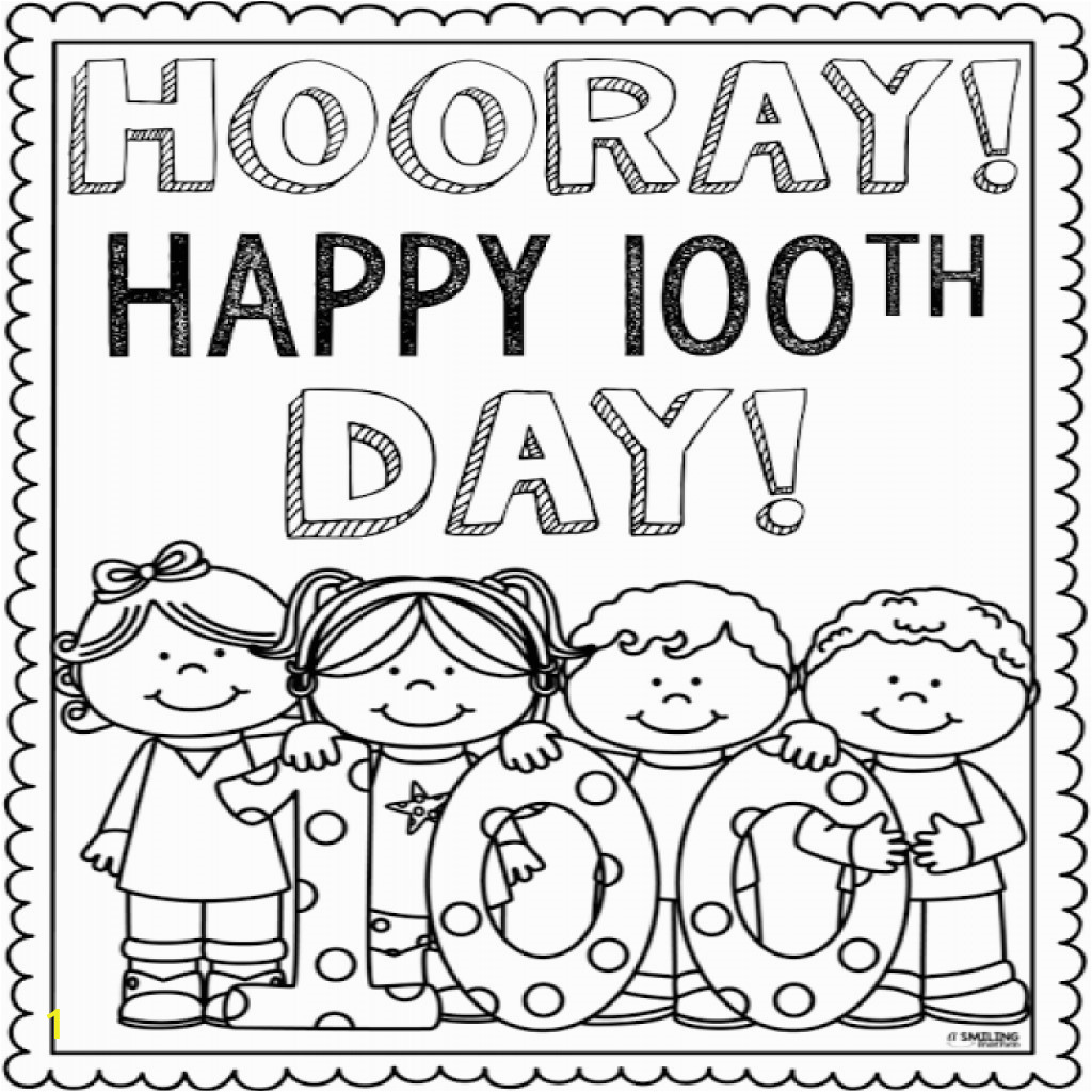 100 day coloring pages