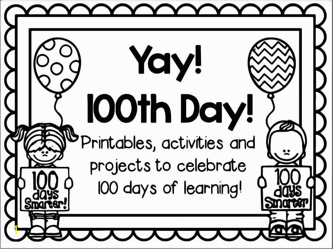 100 days of school coloring pages