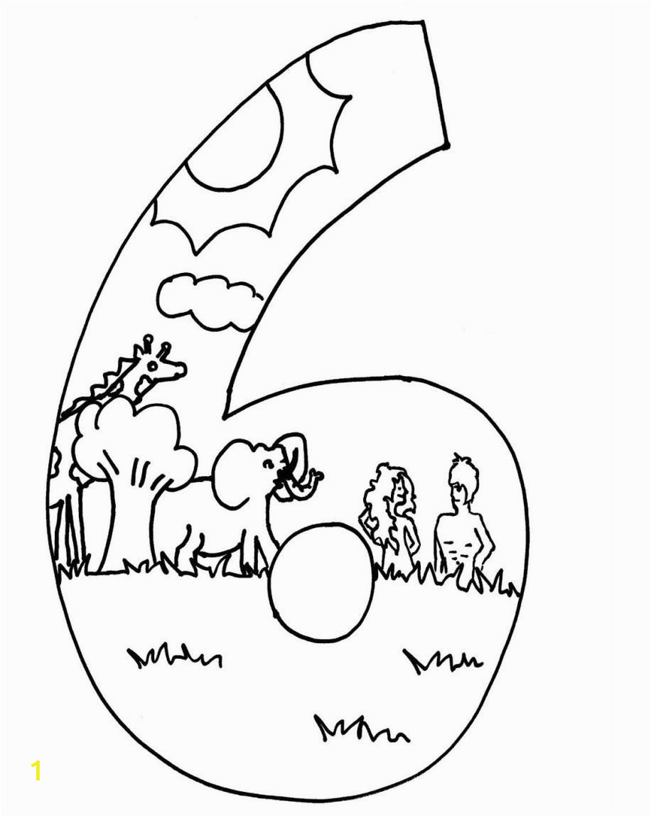 7 days of creation coloring pages