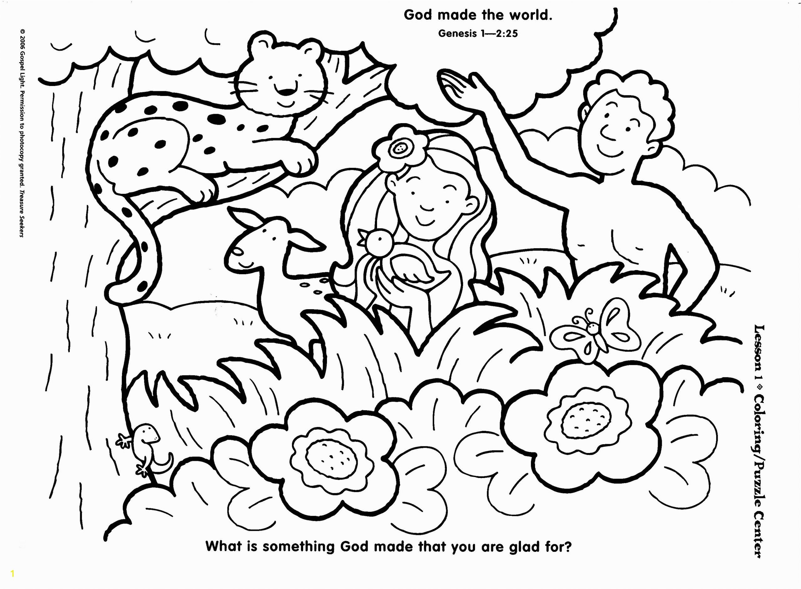 7 days of creation coloring pages