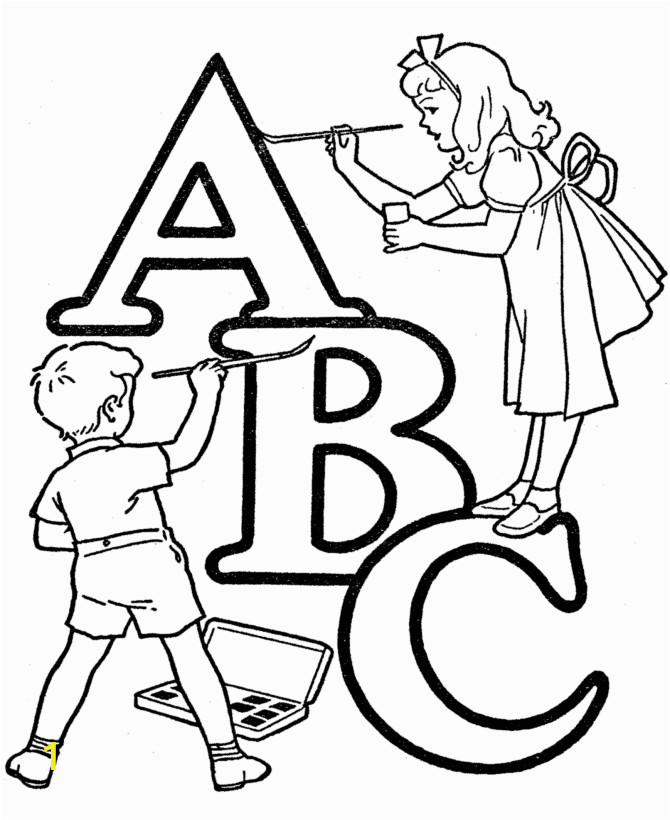 abc salvation coloring page