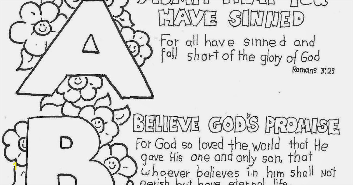 Abc S Of Salvation Coloring Page Salvation Bible Coloring Pages Sketch Coloring Page