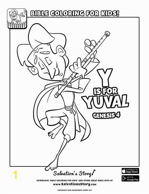 Abc S Of Salvation Coloring Page Y is for Yuval