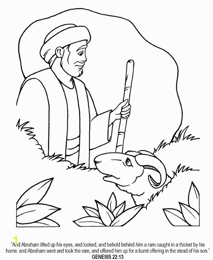 abraham and isaac coloring page