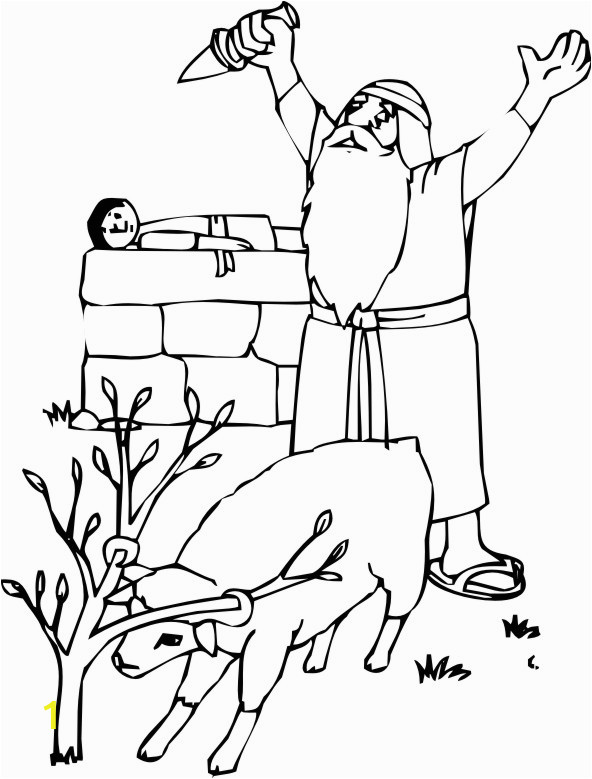 Abraham and isaac Coloring Pages Free Abraham and isaac Coloring Page