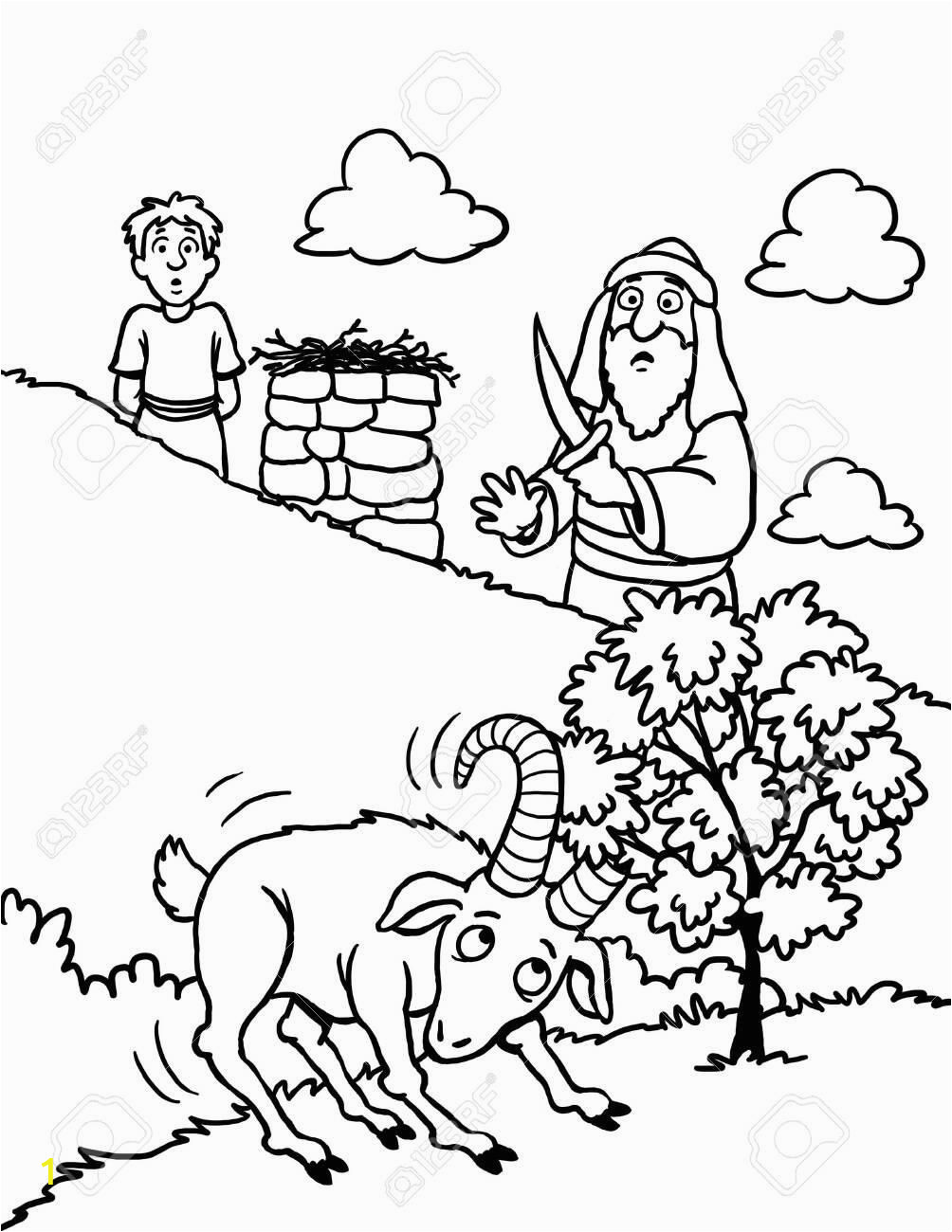 Abraham and isaac Coloring Pages Free Coloring Page Abraham and isaac