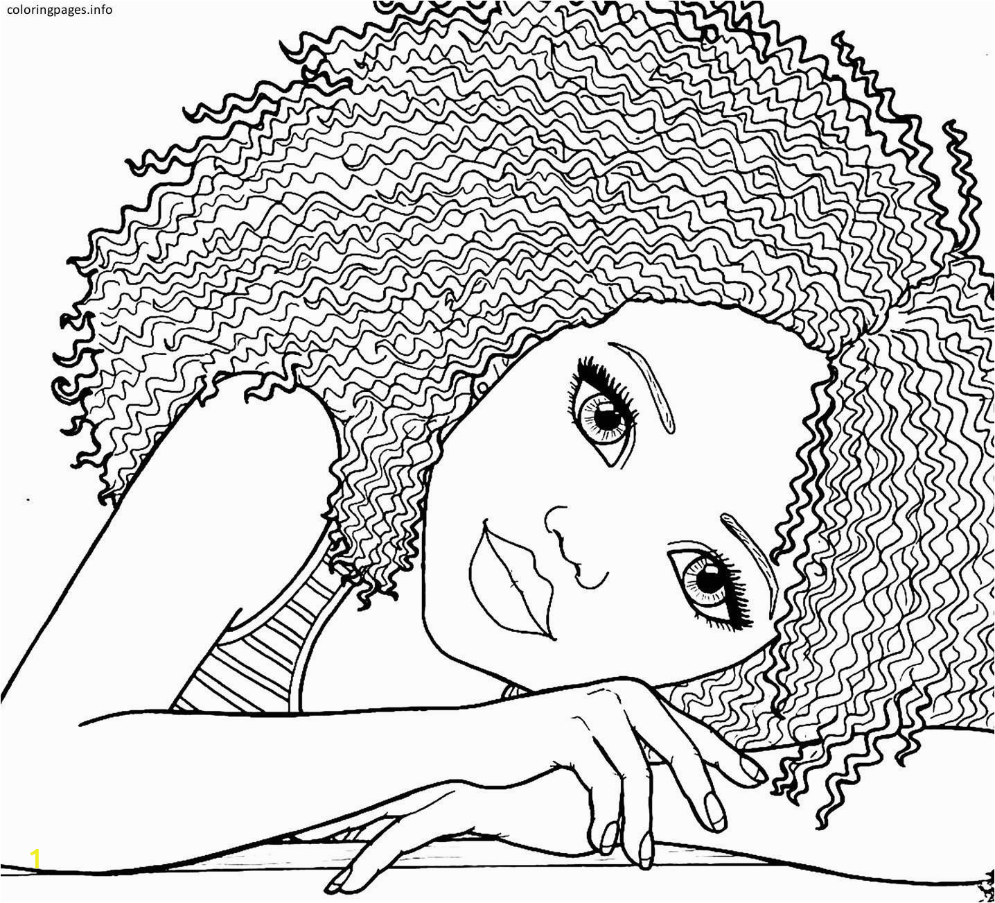 african girl coloring pages