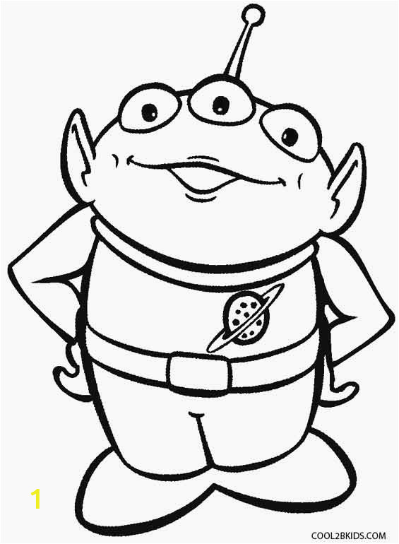 Aliens From toy Story Coloring Pages Printable Alien Coloring Pages for Kids