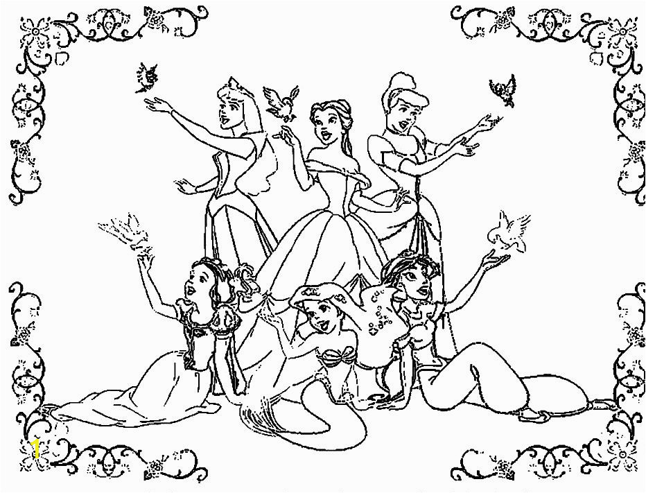 all disney princesses to her coloring pages