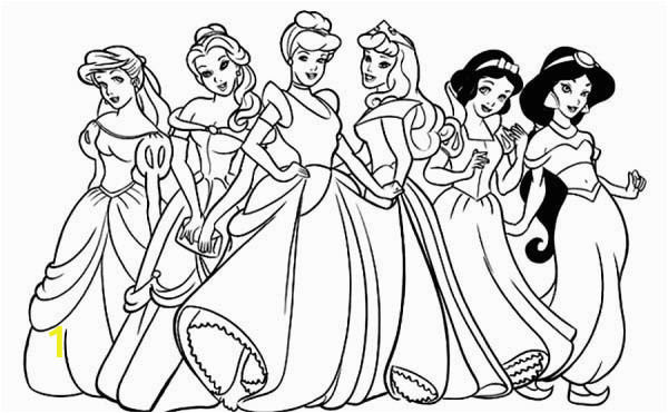 all disney princesses to her coloring pages