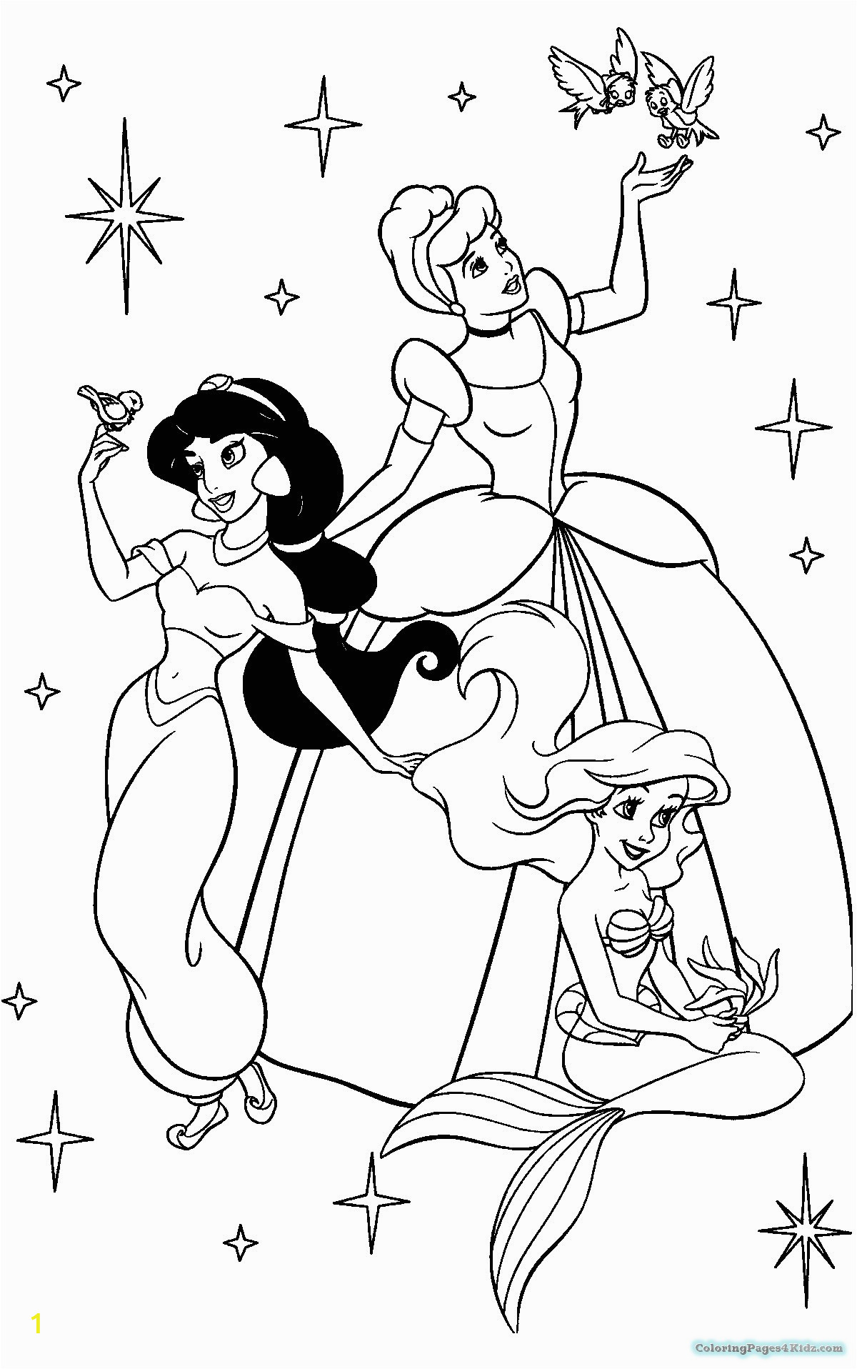 all disney princesses coloring pages 1014