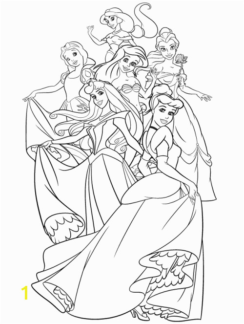 All Disney Princesses together Coloring Pages Disney All Princesses to Her Return to Childhood Adult