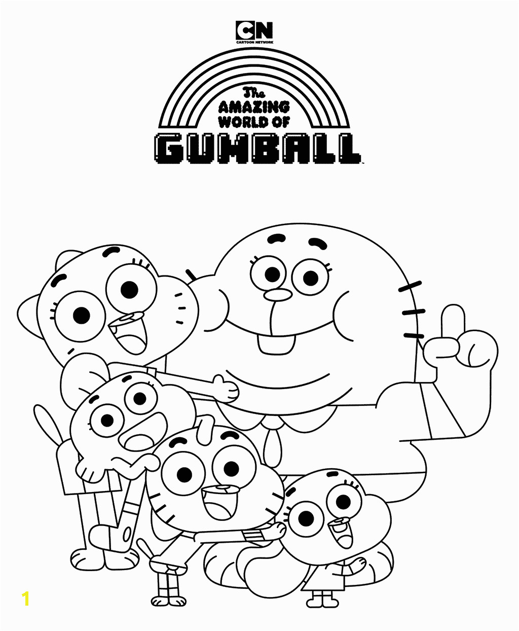 Amazing World Of Gumball Coloring Pages Gumball Coloring Pages Best Coloring Pages for Kids