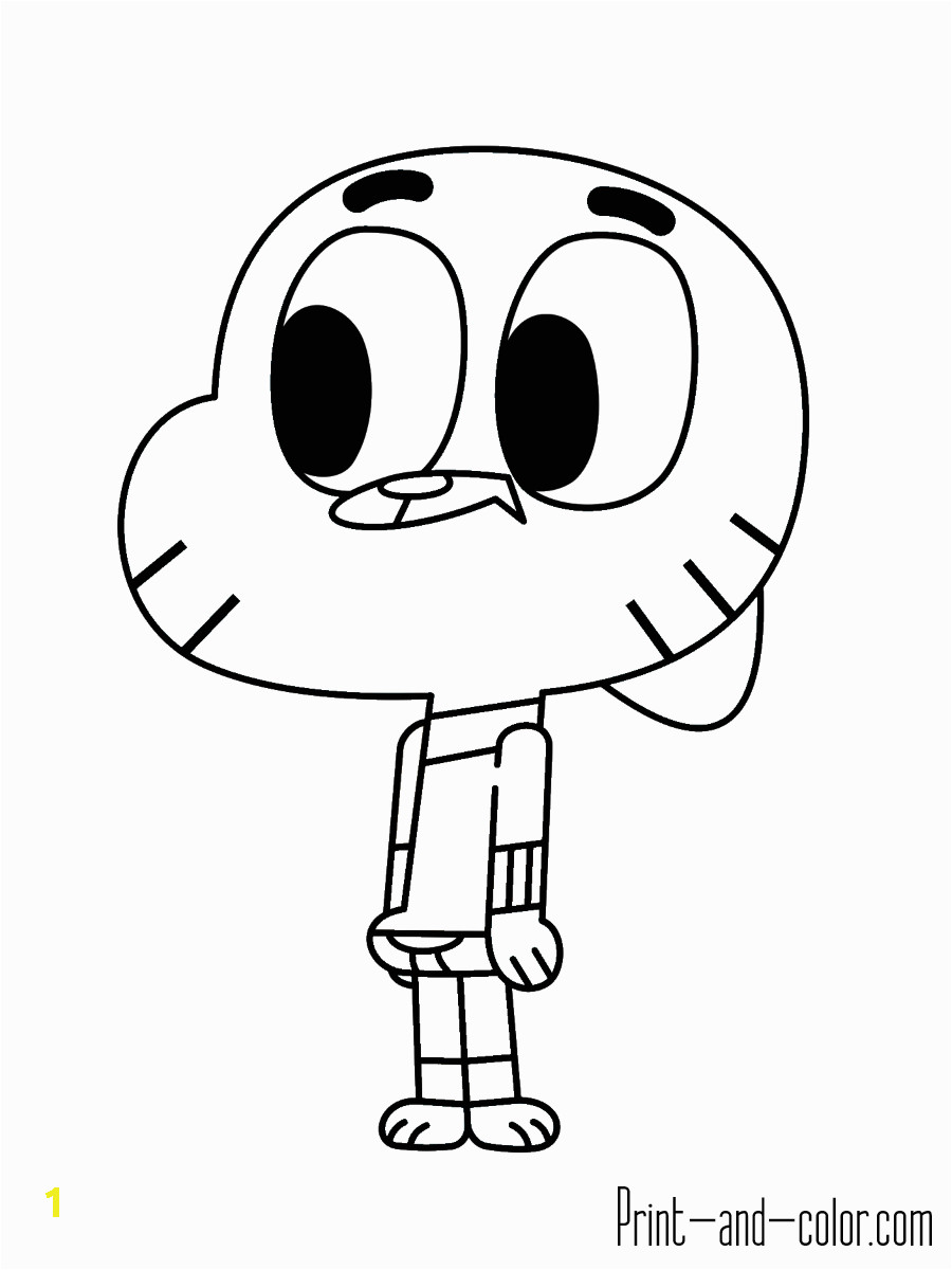 amazing world of gumball coloring pages