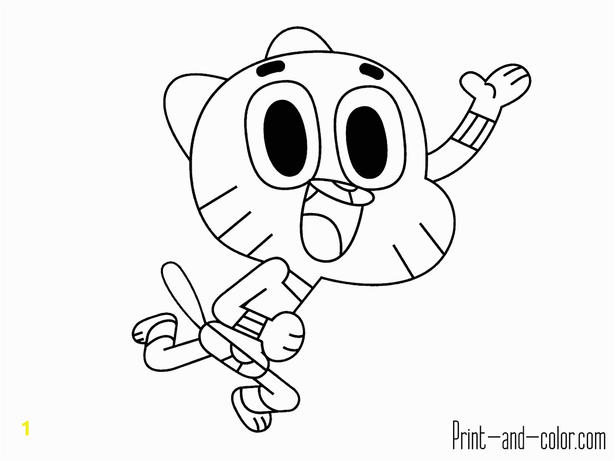 Amazing World Of Gumball Coloring Pages the Amazing World Of Gumball Coloring Pages