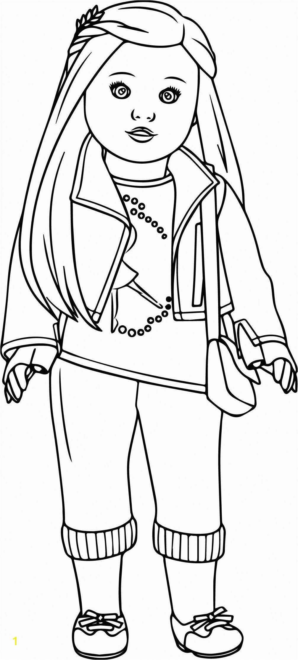 american girl coloring pages