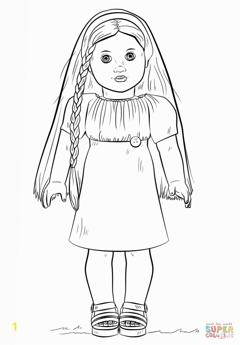 American Girl Doll Coloring Pages to Print American Girl Doll Julie Coloring Page