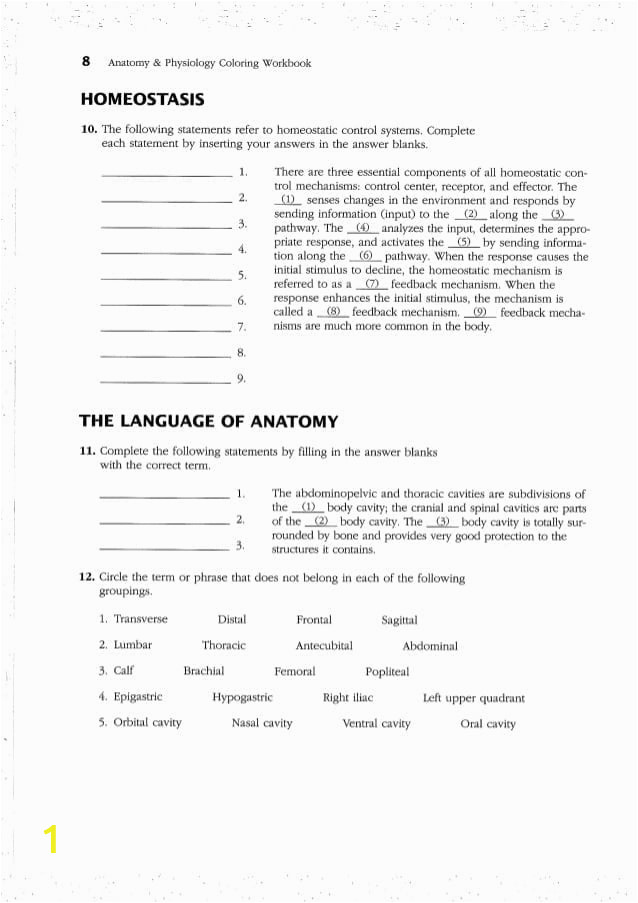 Anatomy and Physiology Coloring Workbook Page 188 Answers Anatomy and Physiology Coloring Workbook Answer Key