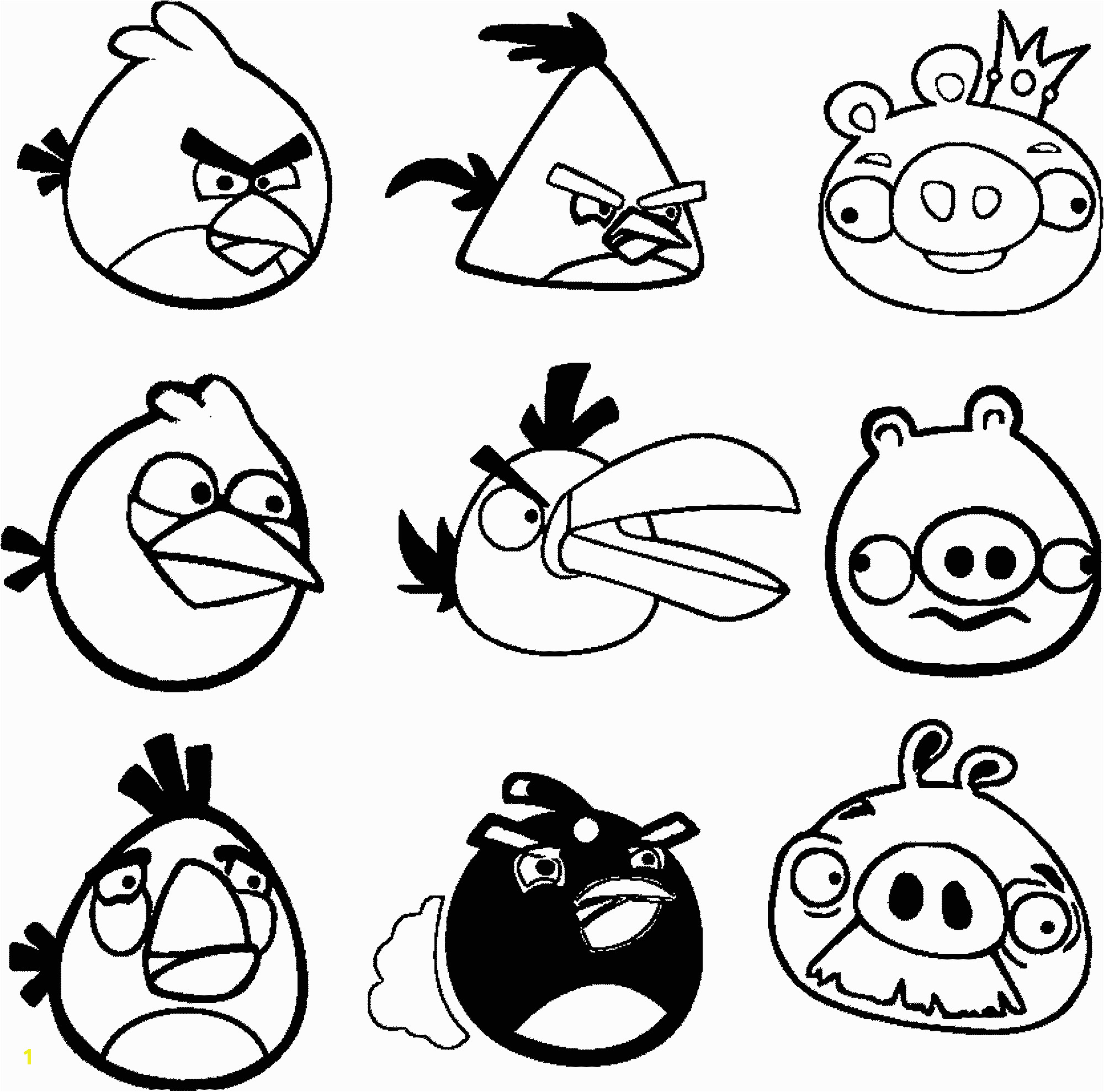 angry birds coloring pages small kids