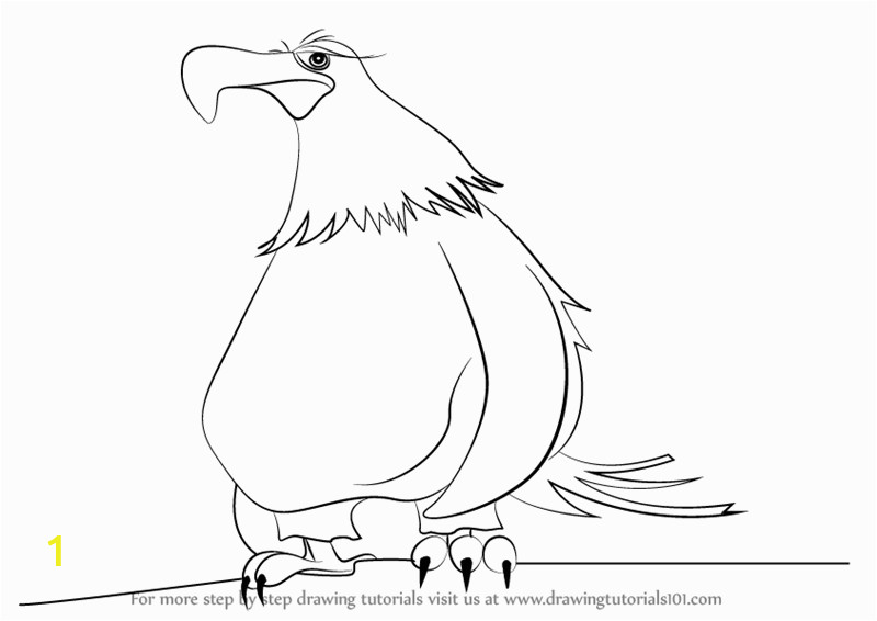 how to draw mighty eagle from the angry birds movie