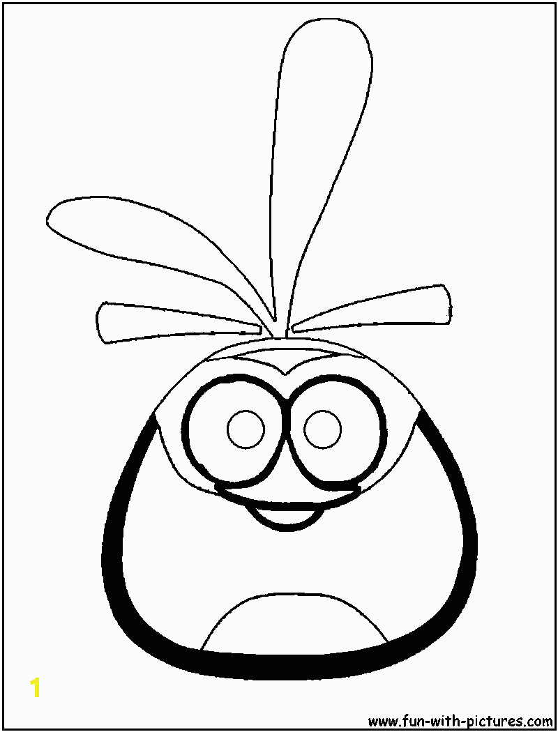 angrybirds orangebird coloring page