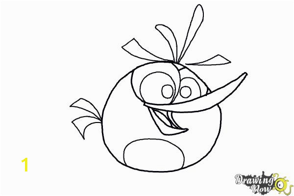 how to draw orange angry bird
