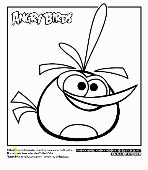 angry birds coloring page orange bird