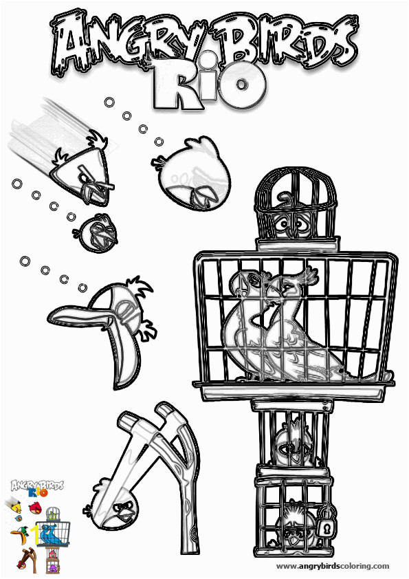 angry birds rio for coloring 19