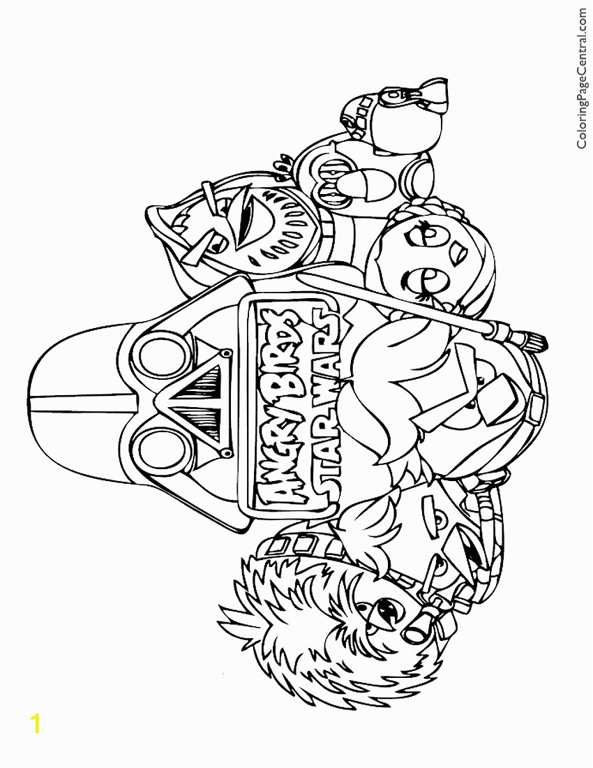 Angry Birds Star Wars Coloring Pages Angry Birds Star Wars 01 Coloring Page