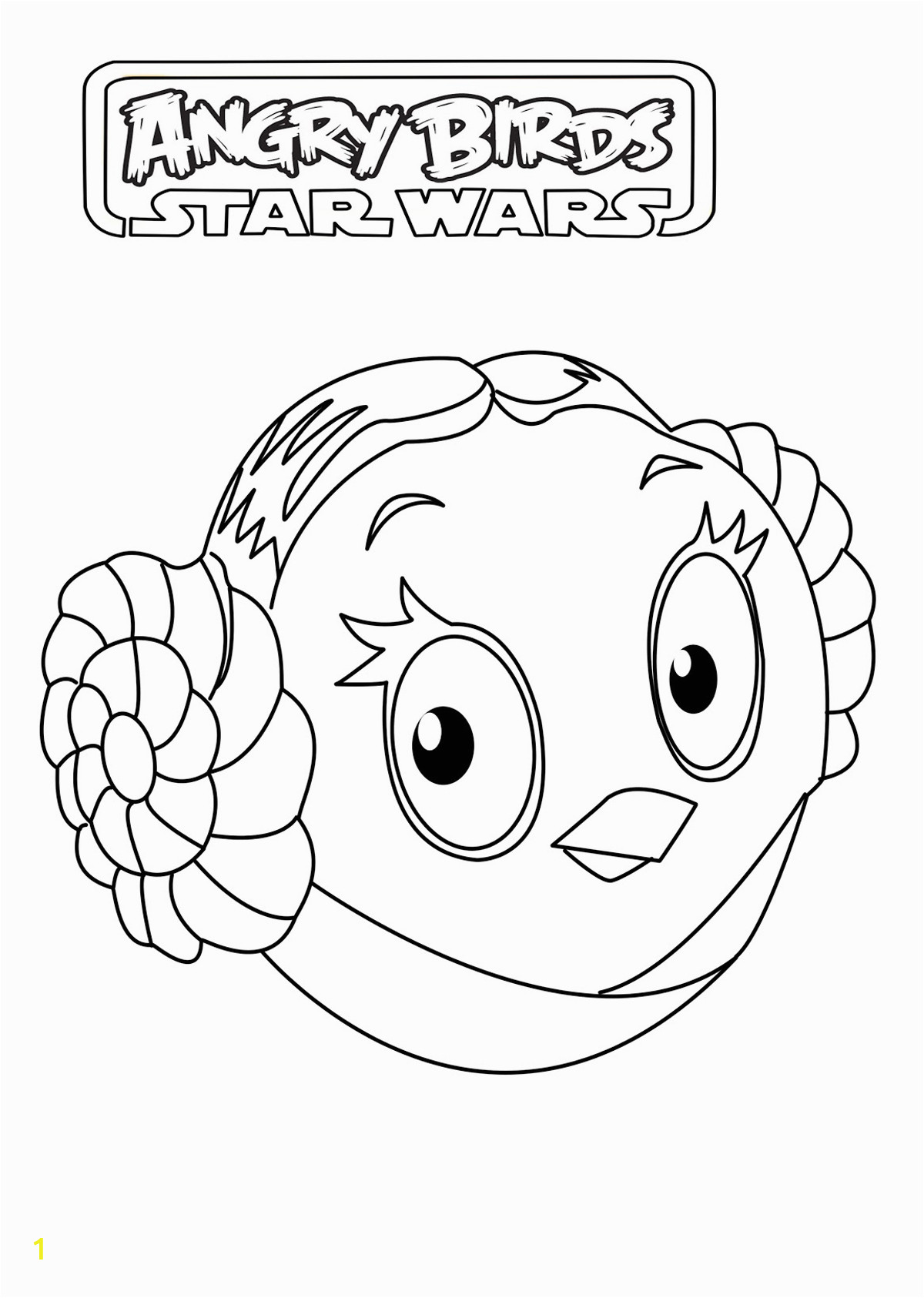 Angry Birds Star Wars Coloring Pages Angry Birds Star Wars Free to Color for Children Angry