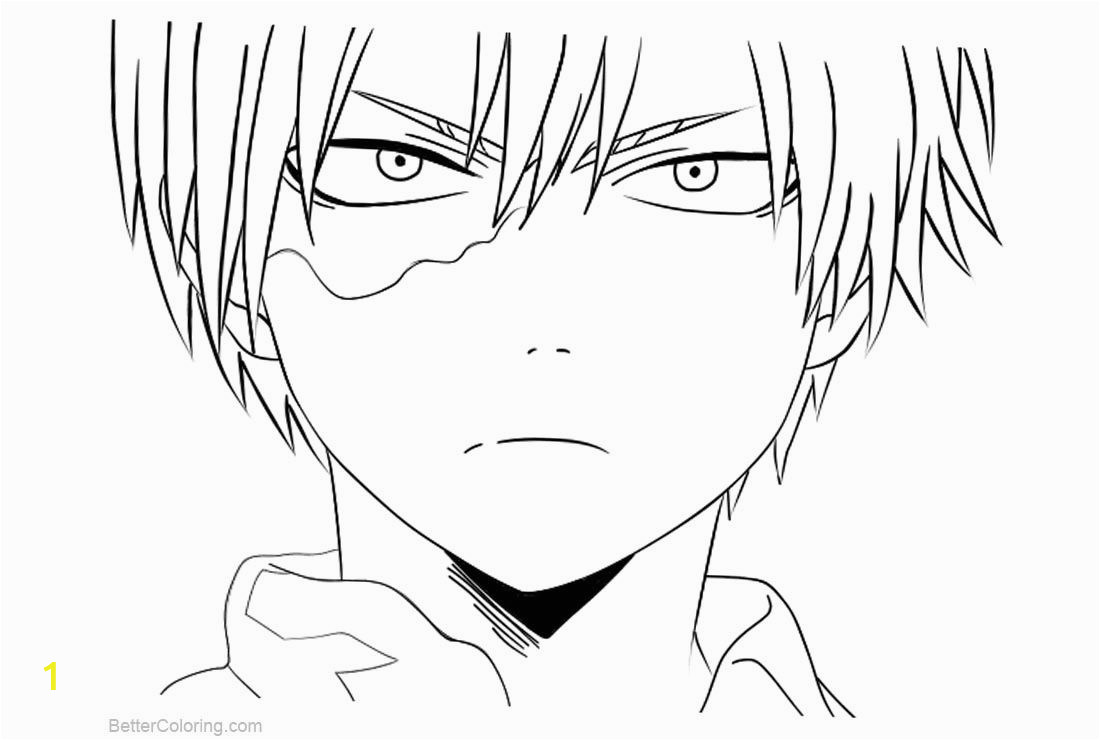 Anime Coloring Pages My Hero Academia Free Boku No Hero Academia Coloring Pages todoroki Lineart