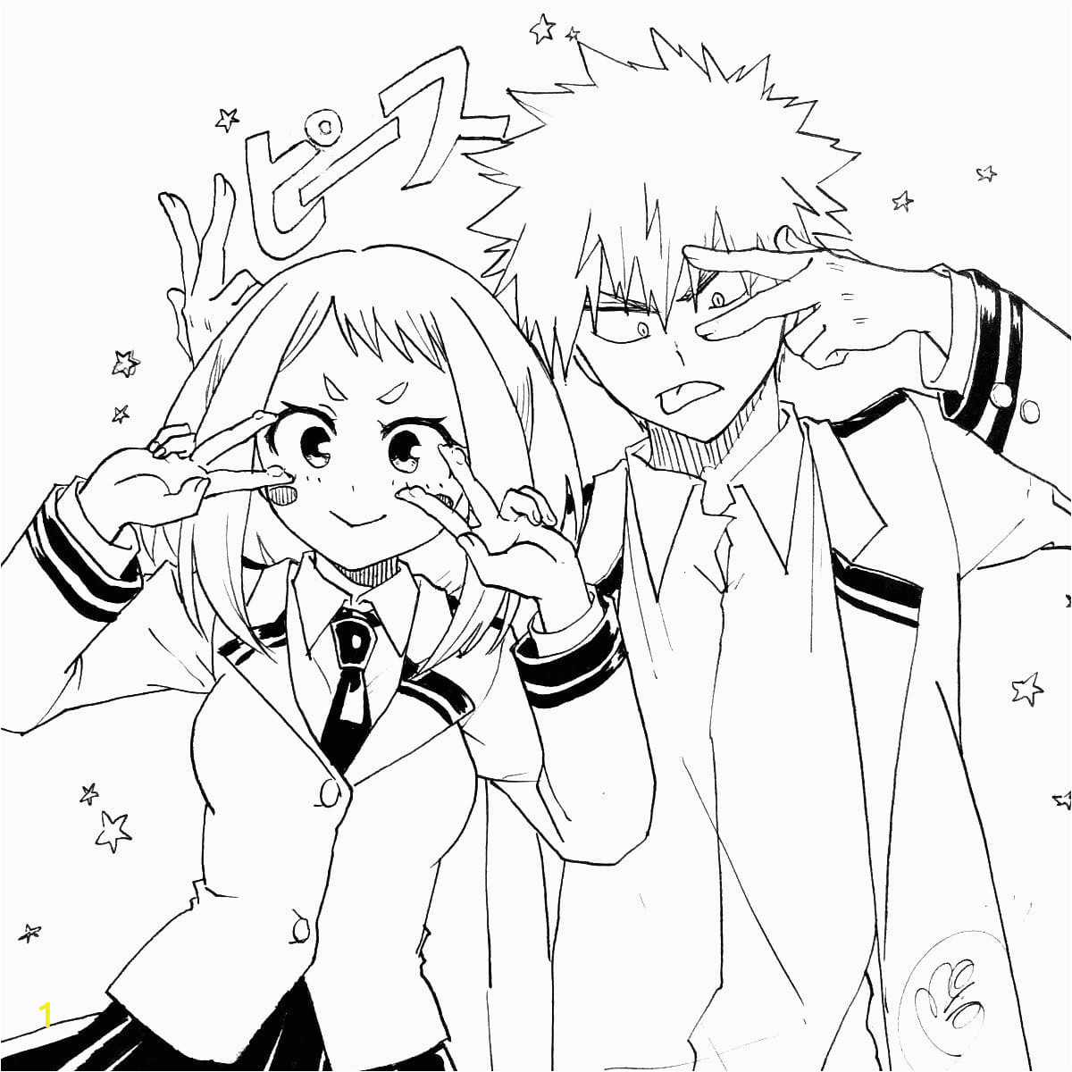 my hero academia coloring pages