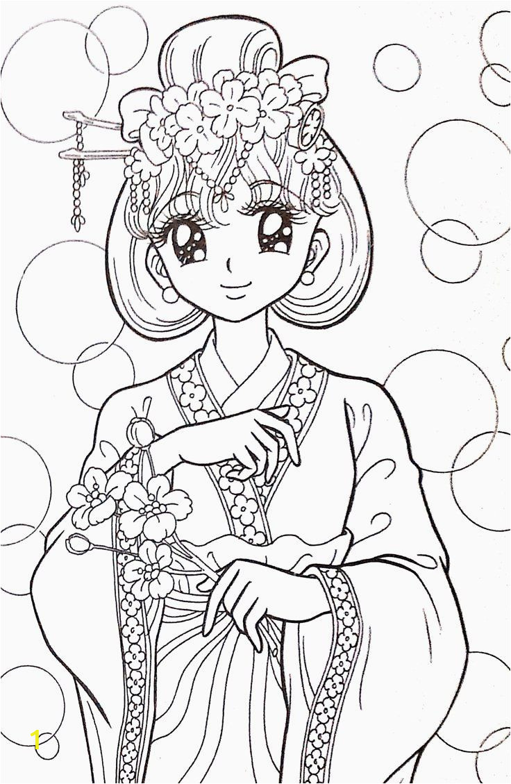Anime Girl Coloring Pages for Adults 32 Anime Coloring Books for Adults In 2020